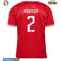 Dänemark Joachim Andersen #2 Heimtrikot EM 2024 Kurzarm